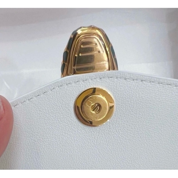 Bulgari Perforated White and Green Mini Bag - Picture 7 of 16